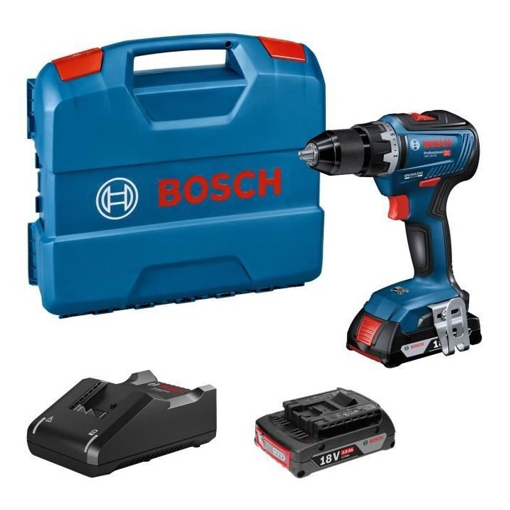Perceuse visseurse Bosch Professional GSR 18V-55 + 2 batteries 2,0Ah l