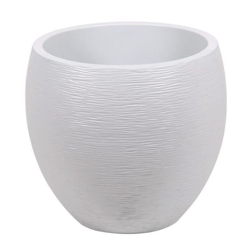 EDA Pot rond Graphit Ø50cm - Contenance 46L - Blanc cérusé