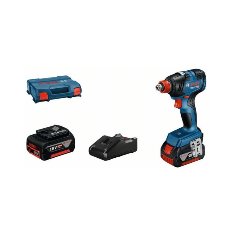 VISSEUSE Clé a chocs Bosch professional GDX 18V + 2 batteries 4Ah