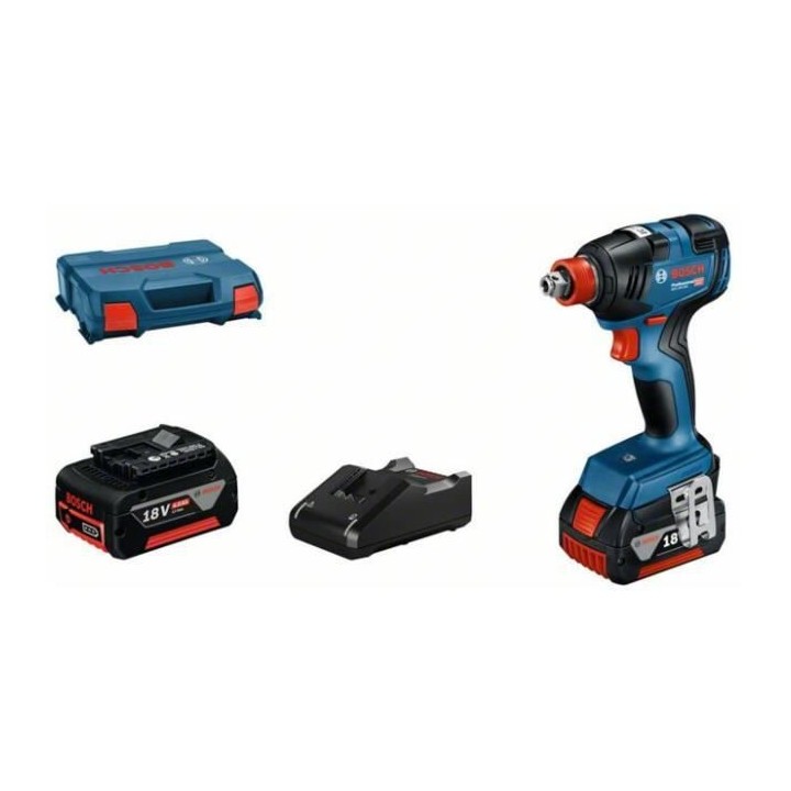 VISSEUSE Clé a chocs Bosch professional GDX 18V + 2 batteries 4Ah