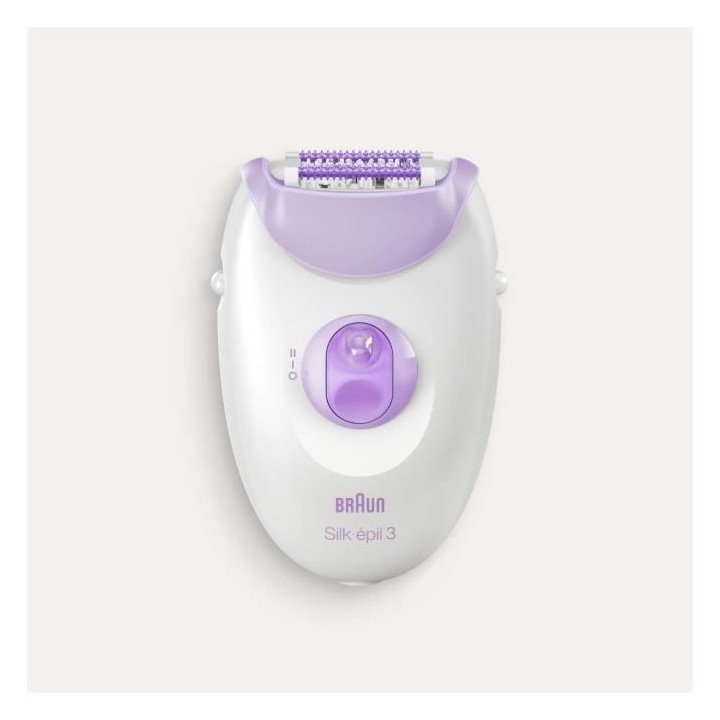 Braun Silk-épil 3 Épilateur Électrique Femme, Blanc/Violet, Retire