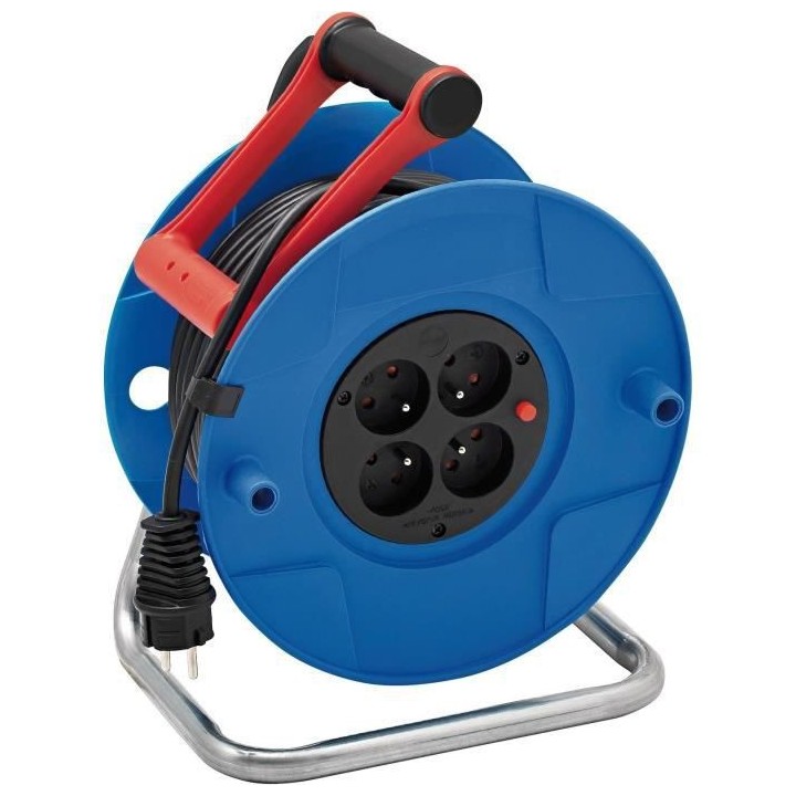 Enrouleur électrique STANDARD S BRENNENSTUHL 30m - 4 prises - Fabriqu