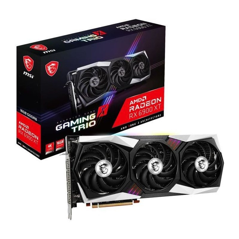 MSI - Carte graphique Radeon RX 6900 XT Gaming X TRIO 16 Go