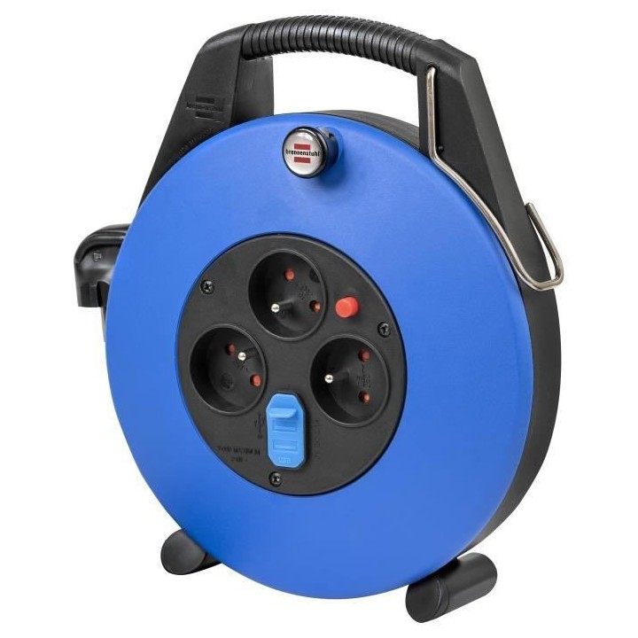Enrouleur de câble CONFORT LINE CL-X BRENNENSTUHL 10m - 3 prises + US