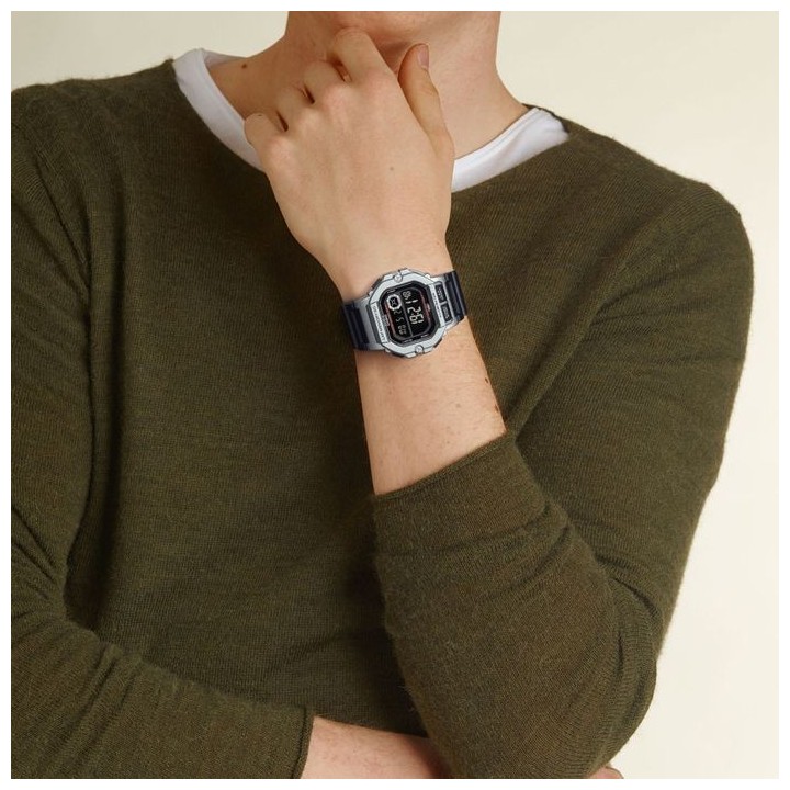 Montre - CASIO - Sport - Noir et Argent résine acier