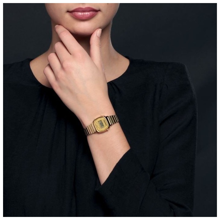 CASIO Montre Quartz Chronographe LA670WEGA9EF Femme