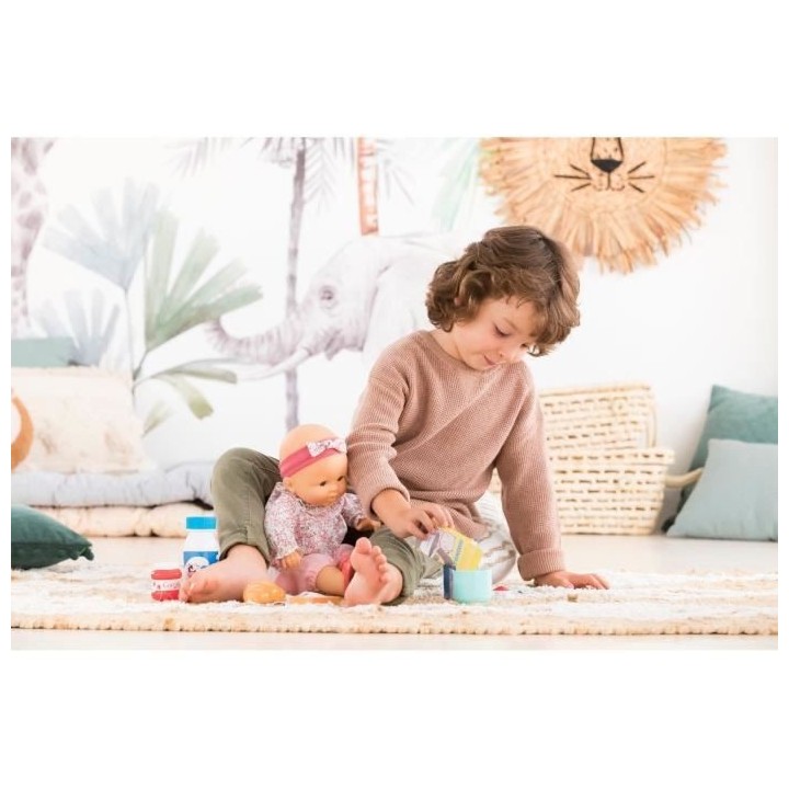 COROLLE - Coffret Petit Déjeuner - 9 accessoires repas - pour poupon