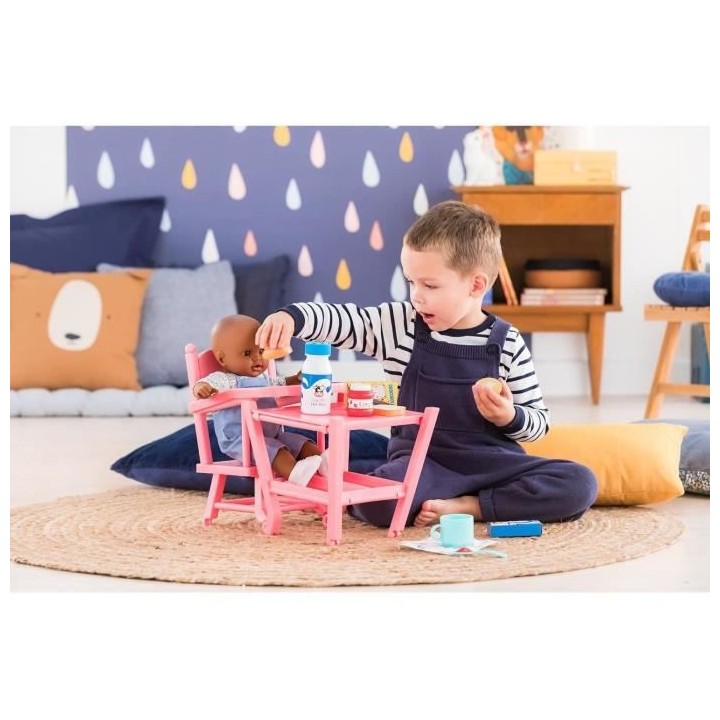 COROLLE - Coffret Petit Déjeuner - 9 accessoires repas - pour poupon