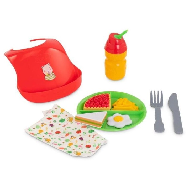 COROLLE - Coffret Bon Appétit - 10 accessoires repas - pour poupon 36