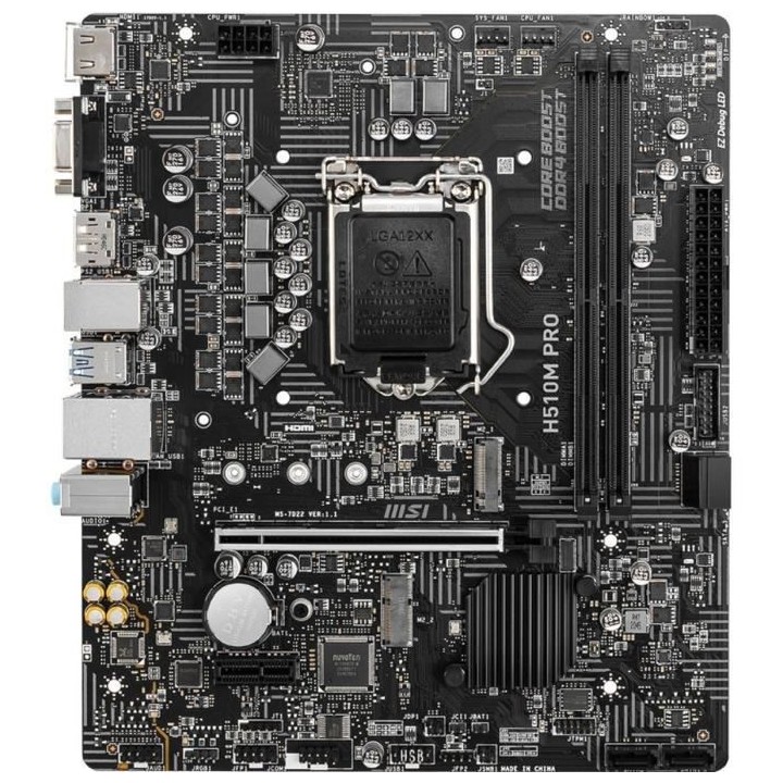 Carte Mere - MSI - H510M PRO - Noir (911-7D22-002)