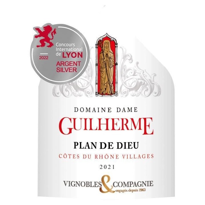 Domaine Dame Guilherme Plan de Dieu 2021 Côtes du Rhône Villages - V