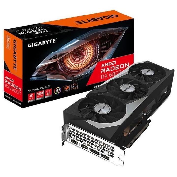 GIGABYTE Radeon RX 6800XT Gaming OC 16 Go (GV-R68XTGAMING OC-16GD)