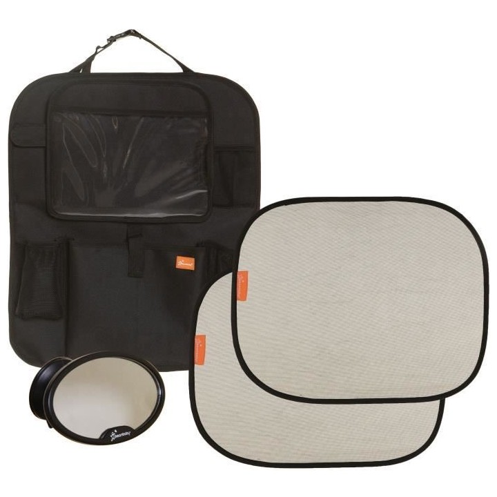 Dreambaby Kit de 4 pieces de voyage de voiture: organiseur de siege ar