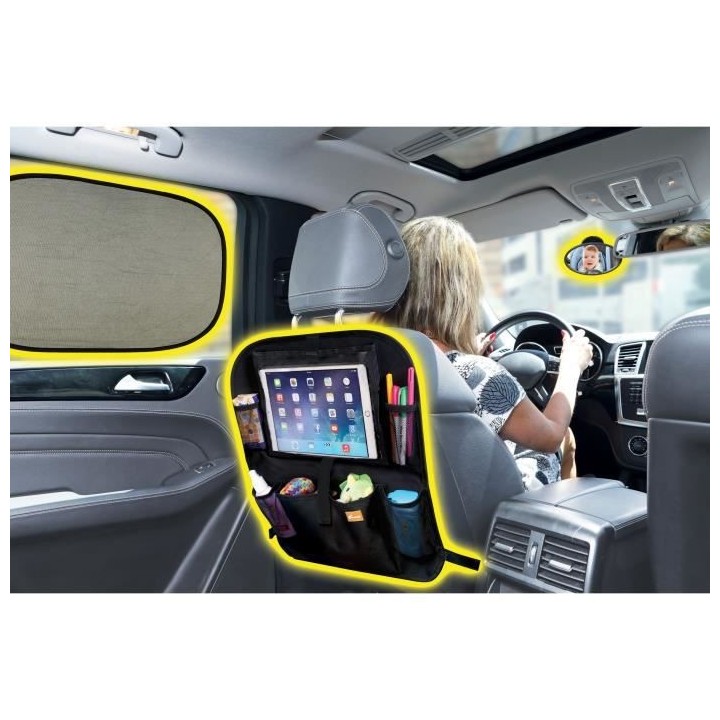Dreambaby Kit de 4 pieces de voyage de voiture: organiseur de siege ar