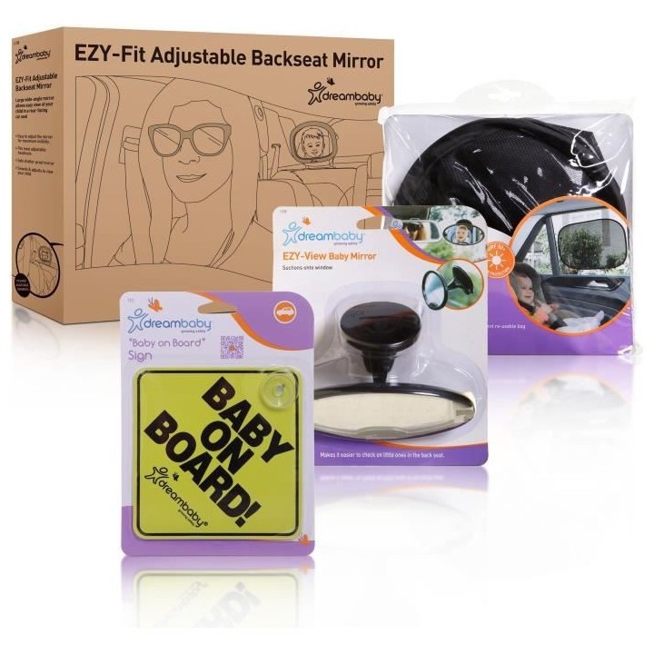 Dreambaby kit de sécurité pour bébé 5 en 1 pour les voyages en voi