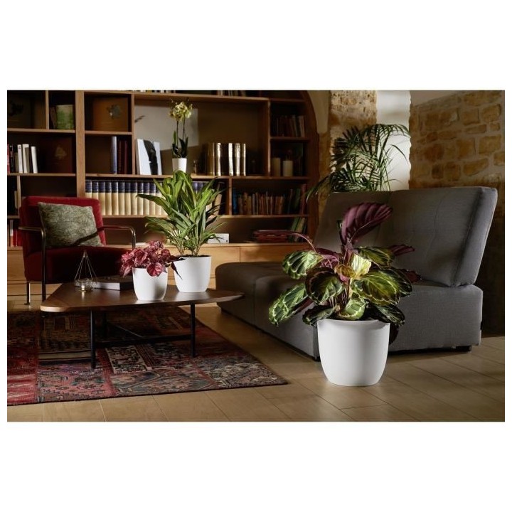 EDA Cache-pot OPALE Ø 29,5 cm - Volume 14,8 L - Blanc ivoire