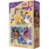 DISNEY PRINCESS (BELLA + VAIANA) - 2 puzzles en bois