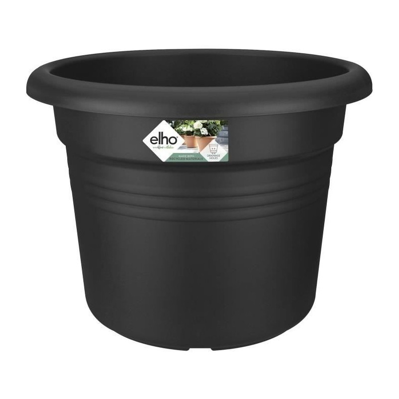 Pot De Fleurs Rond GREEN BASICS - Plastique - Ø45 - Terre cuite doux