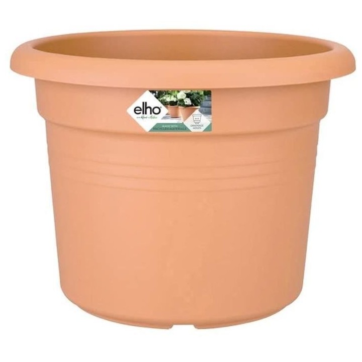 Pot De Fleurs Rond VIBES - Plastique - Ø30 - Rose poudré