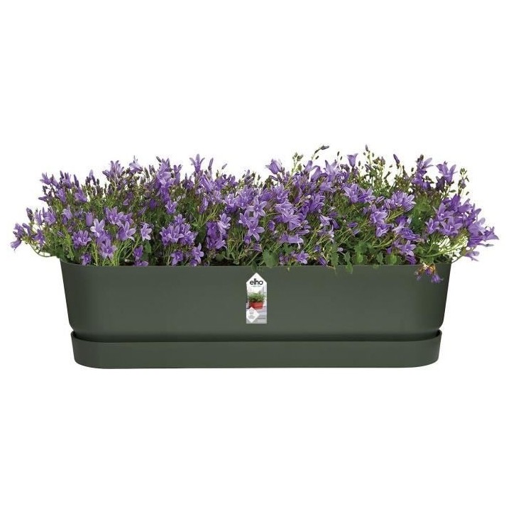 Planteur Ovale GREENVILLE - Plastique - Ø50 - Noir