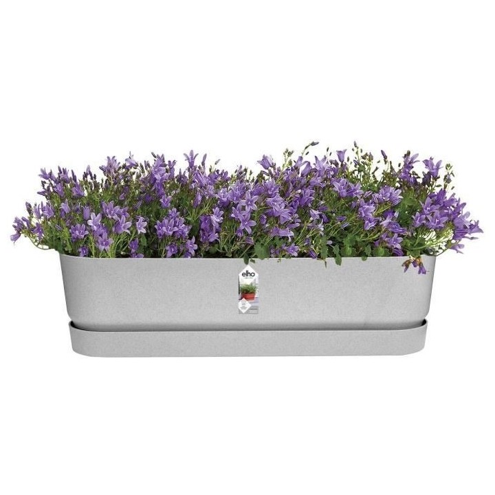 Planteur Ovale GREENVILLE - Plastique - Ø70 - Living ciment