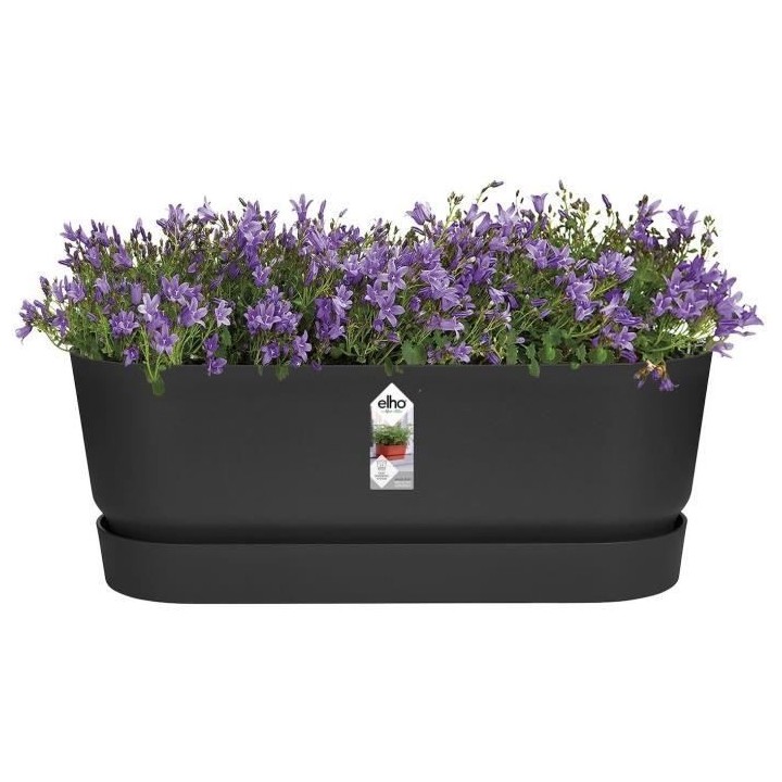 Planteur Ovale GREENVILLE - Plastique - Ø50 - Marron Glacé