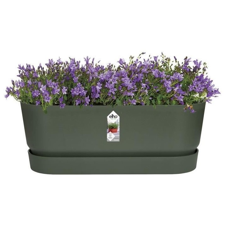 Planteur Ovale GREENVILLE - Plastique - Ø50 - Leaf Green