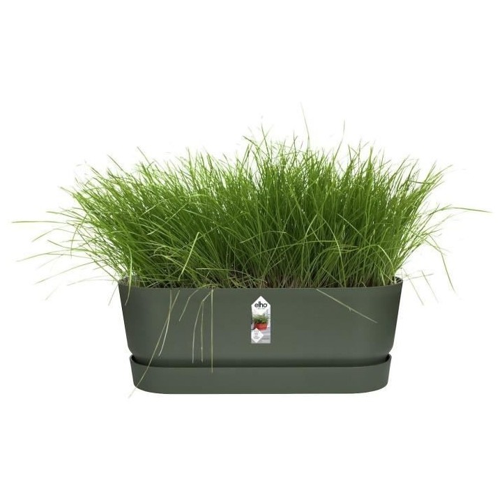 Planteur Ovale GREENVILLE - Plastique - Ø50 - Leaf Green