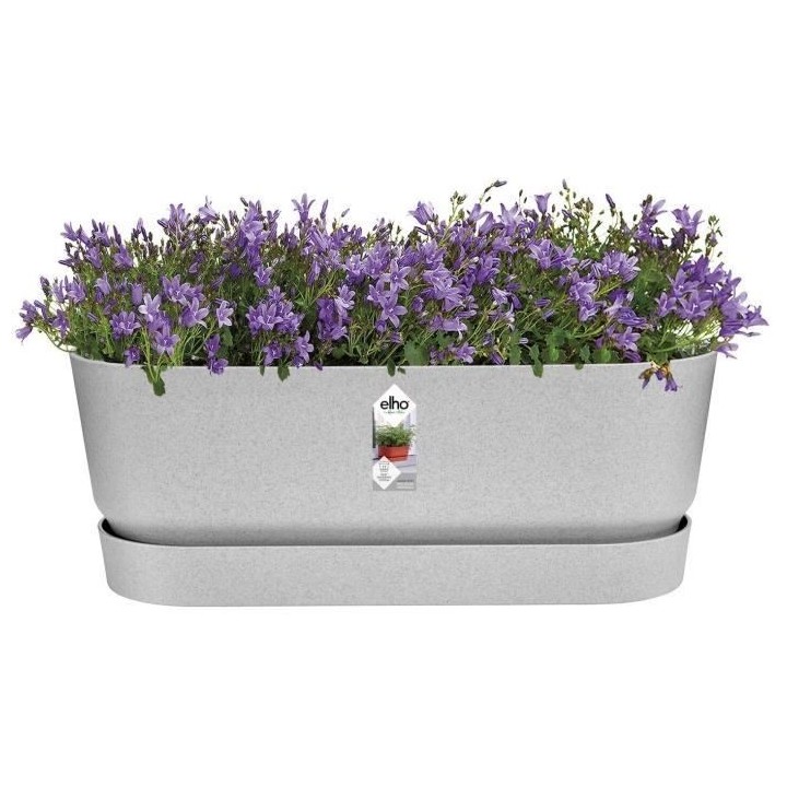 Planteur Ovale GREENVILLE - Plastique - Ø50 - Living ciment