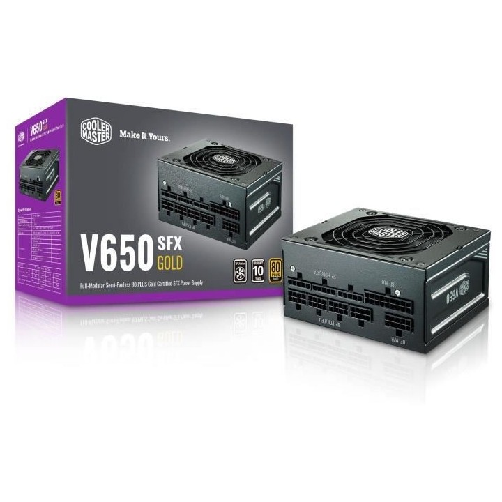 COOLER MASTER V650 SFX Gold - Alimentation 650W SFX - 100% modulaire (