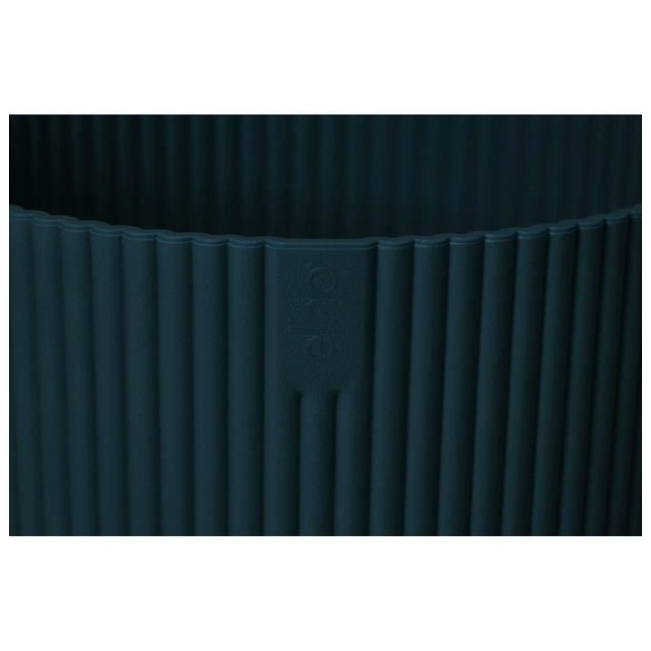 Pot De Fleurs Rond VIBES - Plastique - Ø22 - Bleu Foncé