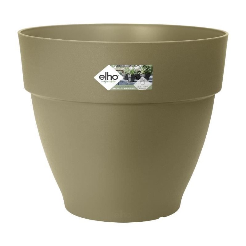 Pot De Fleurs Rond VIBIA - Plastique Réservoir - Ø35 - Vert