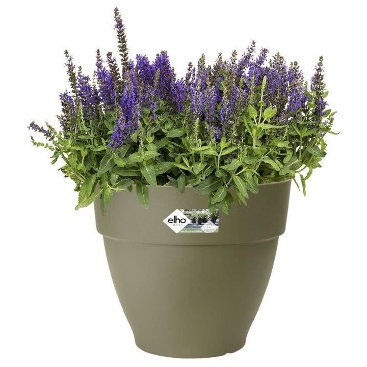 Pot De Fleurs Rond VIBIA - Plastique Réservoir - Ø35 - Vert
