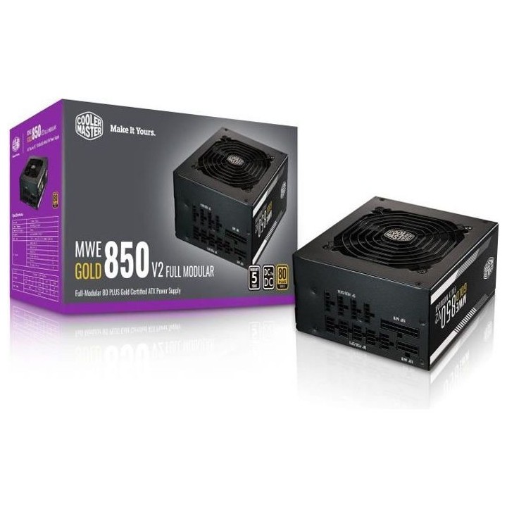COOLER MASTER MWE Gold 850W FM V2 -Alimentation 850W 100% modulaire (C