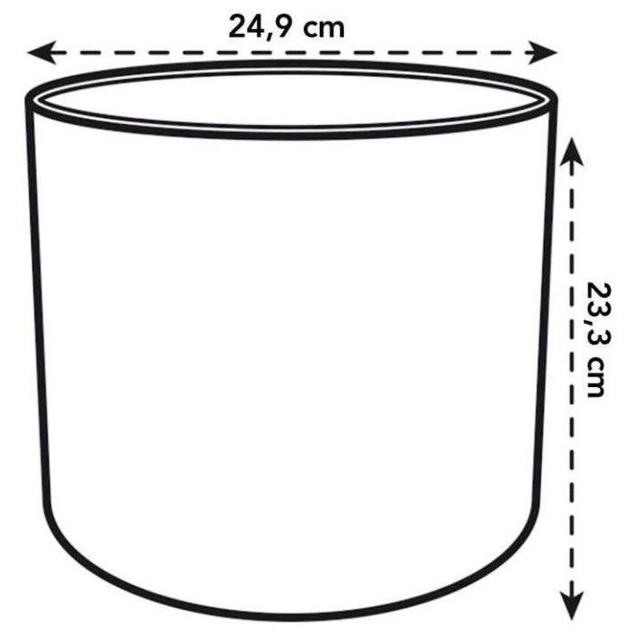 Pot De Fleurs Rond B.FOR - Plastique - Ø25 - Leaf Green