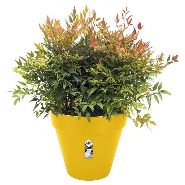 Pot De Fleurs Rond LOFT URBAN - Plastique - Percé - Réservoir - Avec