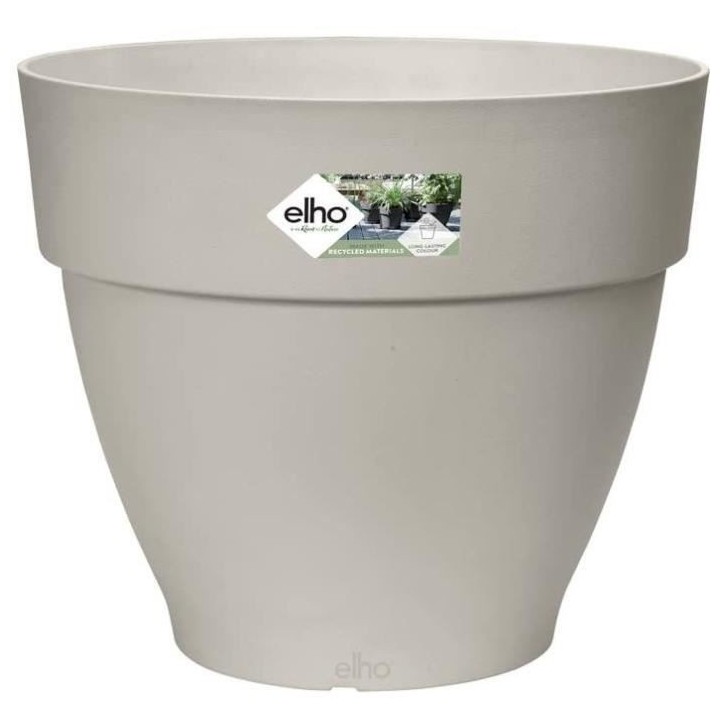 Pot De Fleurs Rond VIBIA - Plastique Réservoir - Ø35 - Blanc