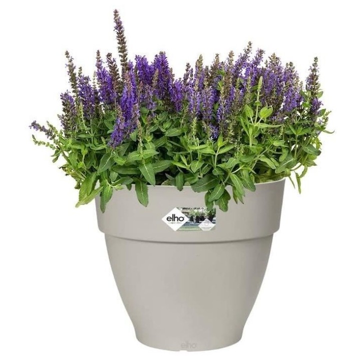 Pot De Fleurs Rond VIBIA - Plastique Réservoir - Ø35 - Blanc