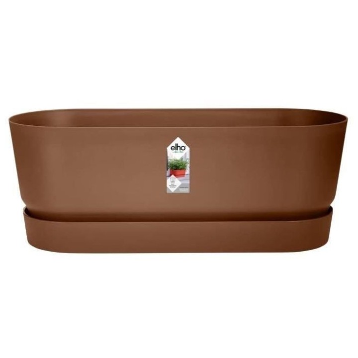 Planteur Ovale GREENVILLE - Plastique - Ø70 - Blanc