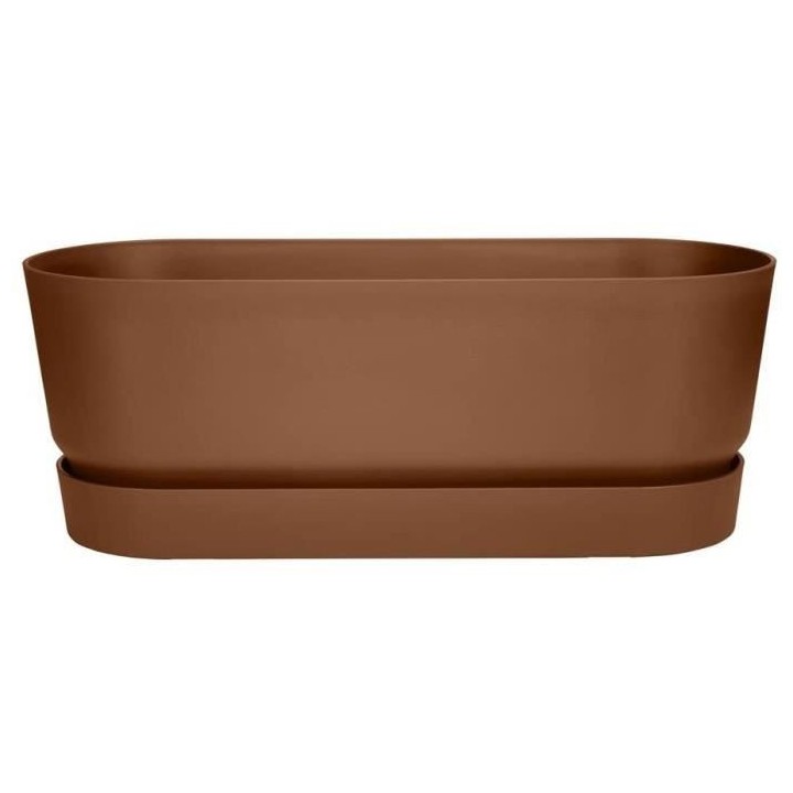 Planteur Ovale GREENVILLE - Plastique - Ø70 - Blanc