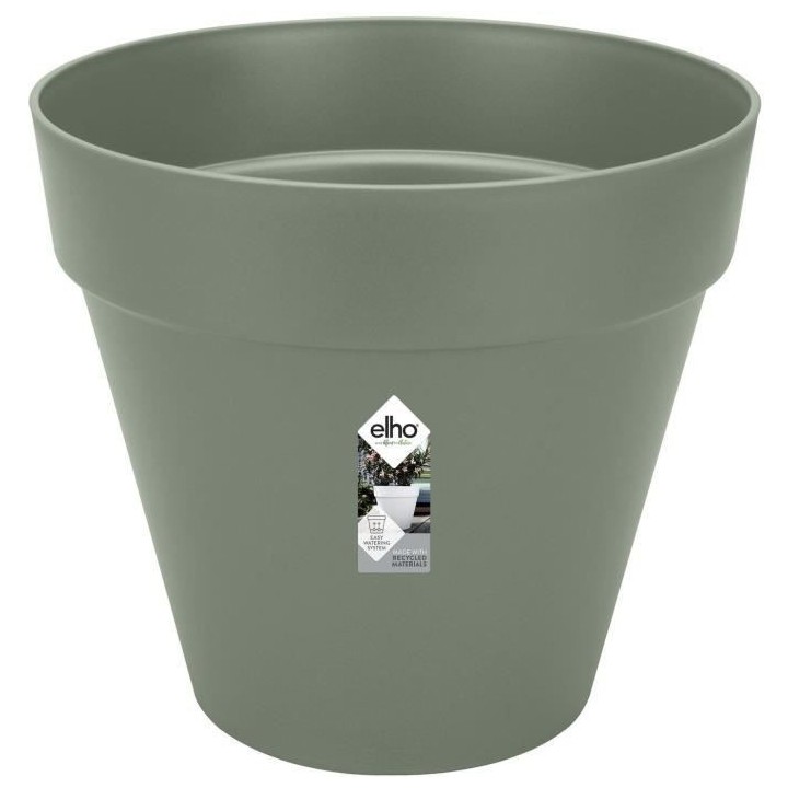 Pot De Fleurs Rond LOFT URBAN - Plastique - Percé - Réservoir - Avec