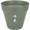 Pot De Fleurs Rond LOFT URBAN - Plastique - Percé - Réservoir - Avec roulettes - Ø40 - Vert