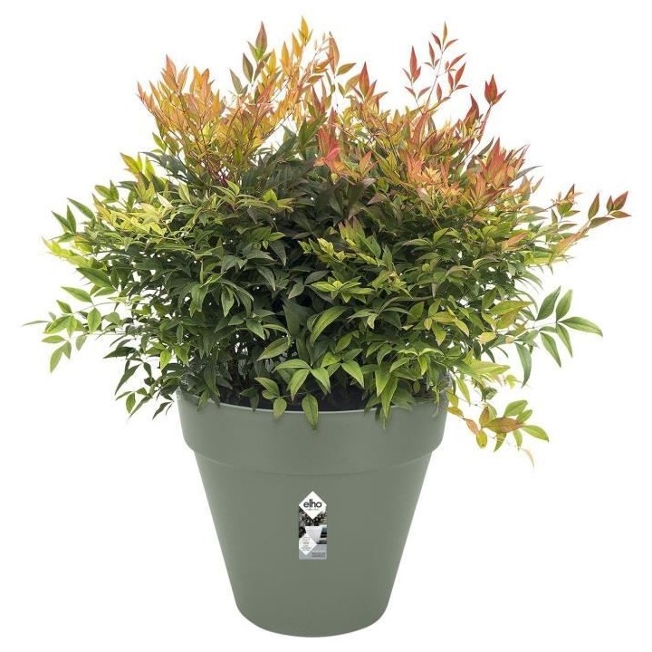 Pot De Fleurs Rond LOFT URBAN - Plastique - Percé - Réservoir - Avec