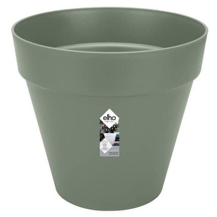 Planteur Rectangle VIBIA - Plastique - Réservoir - Ø50 - Jaune Miel