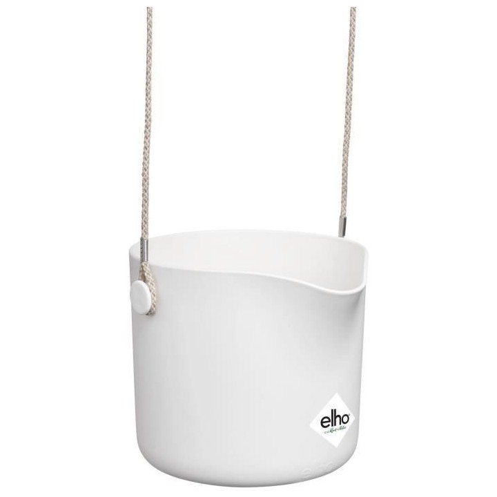 Pot De Fleurs Rond B.FOR - Plastique - Ø18 - Blanc