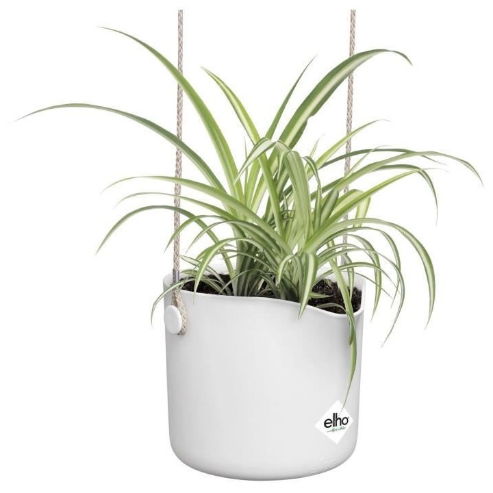 Pot De Fleurs Rond B.FOR - Plastique - Ø18 - Blanc