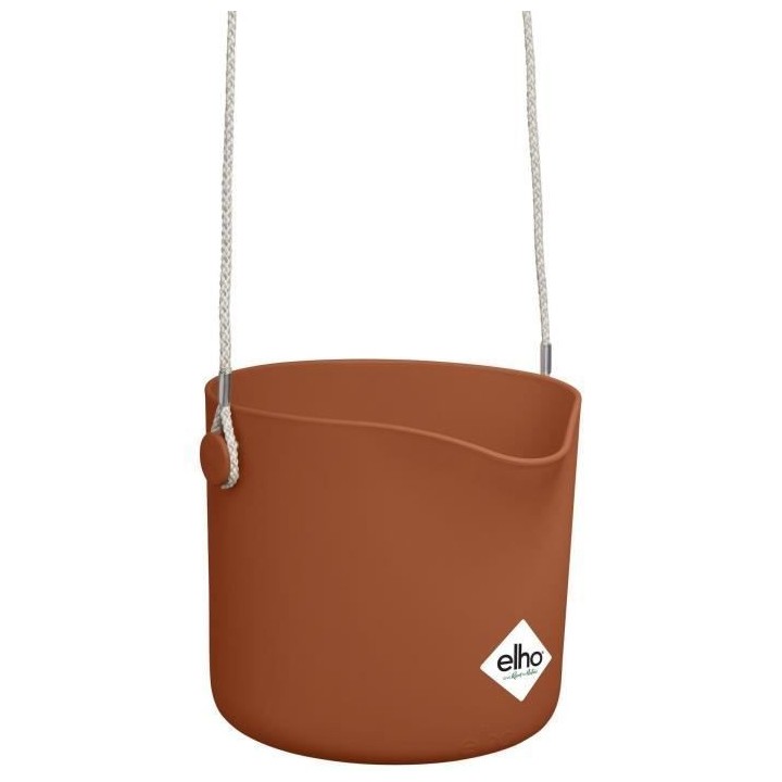 Pot De Fleurs Rond VIBIA - Plastique Réservoir - Ø35 - Jaune Miel