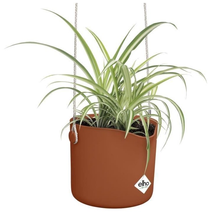 Pot De Fleurs Rond VIBIA - Plastique Réservoir - Ø35 - Jaune Miel