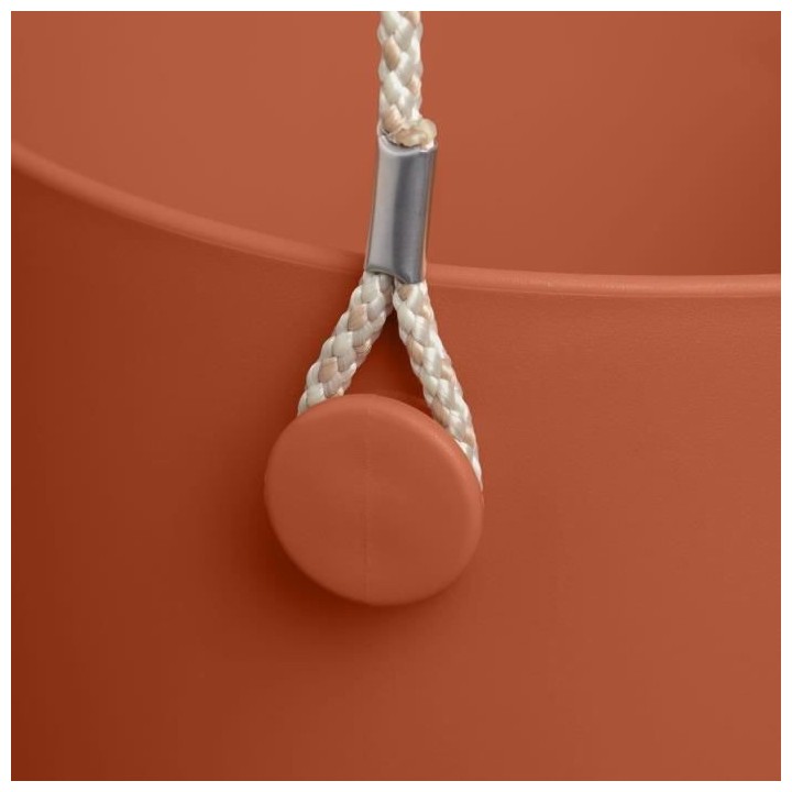 Pot De Fleurs Rond VIBIA - Plastique Réservoir - Ø35 - Jaune Miel