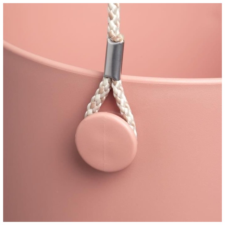 Pot De Fleurs Rond B.FOR - Plastique - Ø18 - Rose Poudré